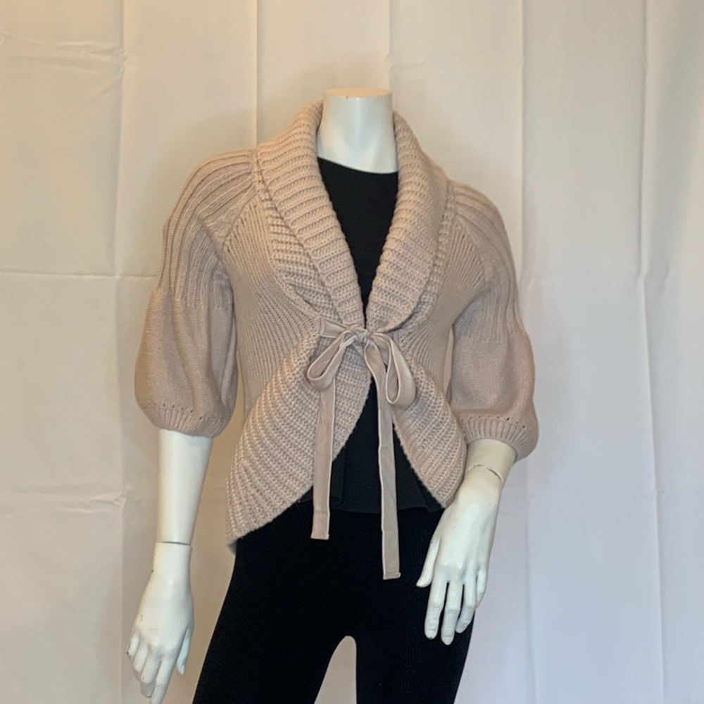 Dusty Rose Juicy Couture tie front sweater S/P